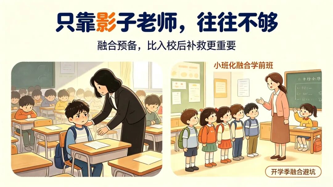 融合有影子老师就够了？融合学前班，才是影子老师能发挥作用的前提相关图片10
